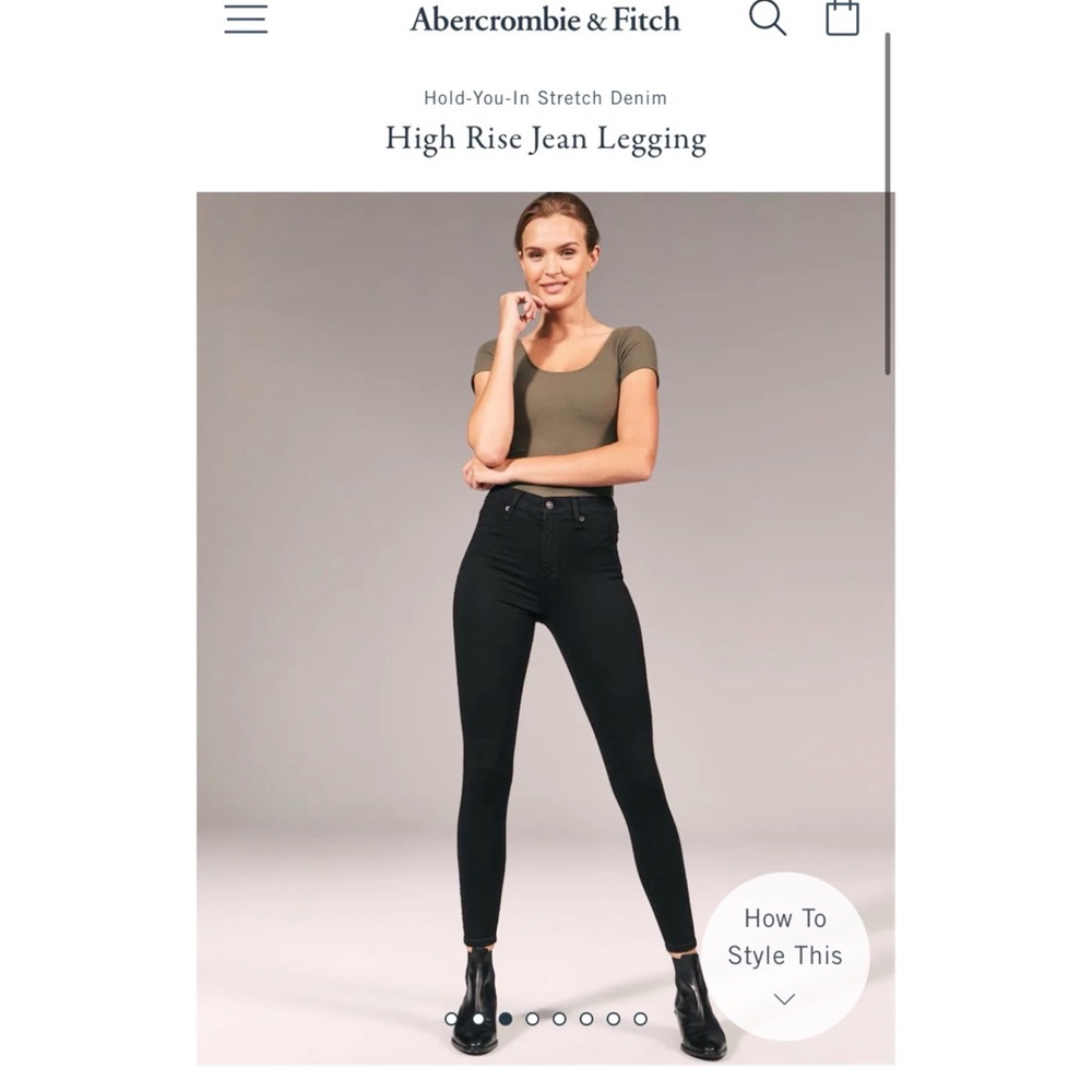 Abercrombie Simone High Rise Jean Legging 27/4L